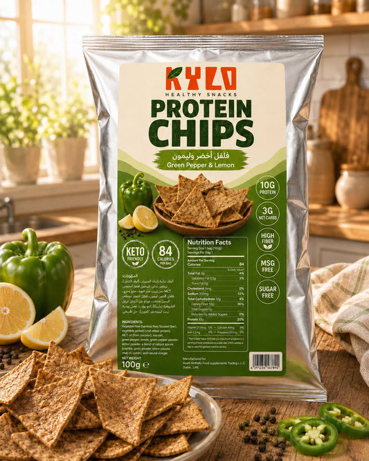 Kylo chips protein lemon & Green pepper